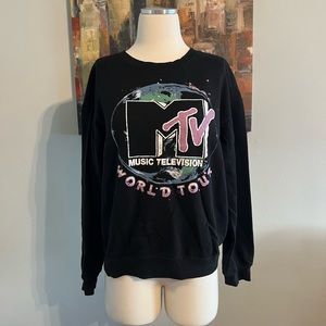 MTV Television Black Long Sleeve Shirt